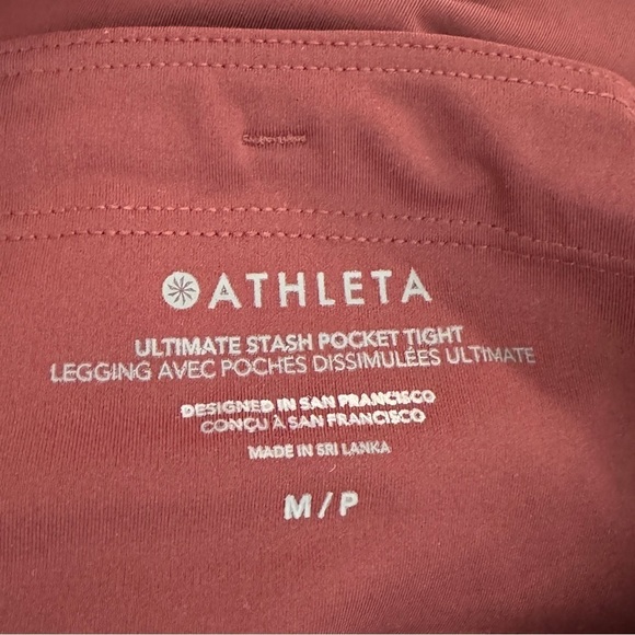 Athleta Ultimate Stash Pocket Tight in Decadent Chocolate, Size MP - Picture 9 of 9